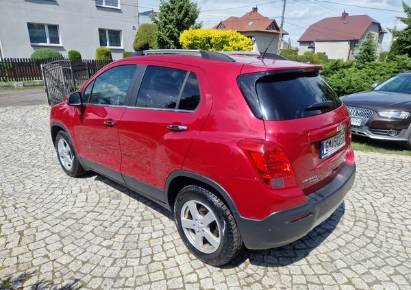Chevrolet Trax cena 35999 przebieg: 124000, rok produkcji 2014 z Bieruń małe 172